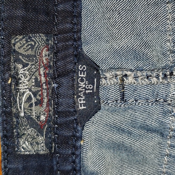 SILVER Francis Boot Cut Dark Wash Blue Denim Jeans Women's Size 18 - Picture 6 of 9